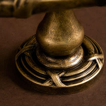 Antique Brass Leaf Cabinet Knob