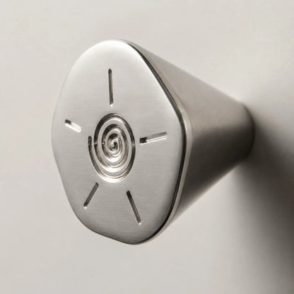 Sculptural Solid Brass Cabinet Knob