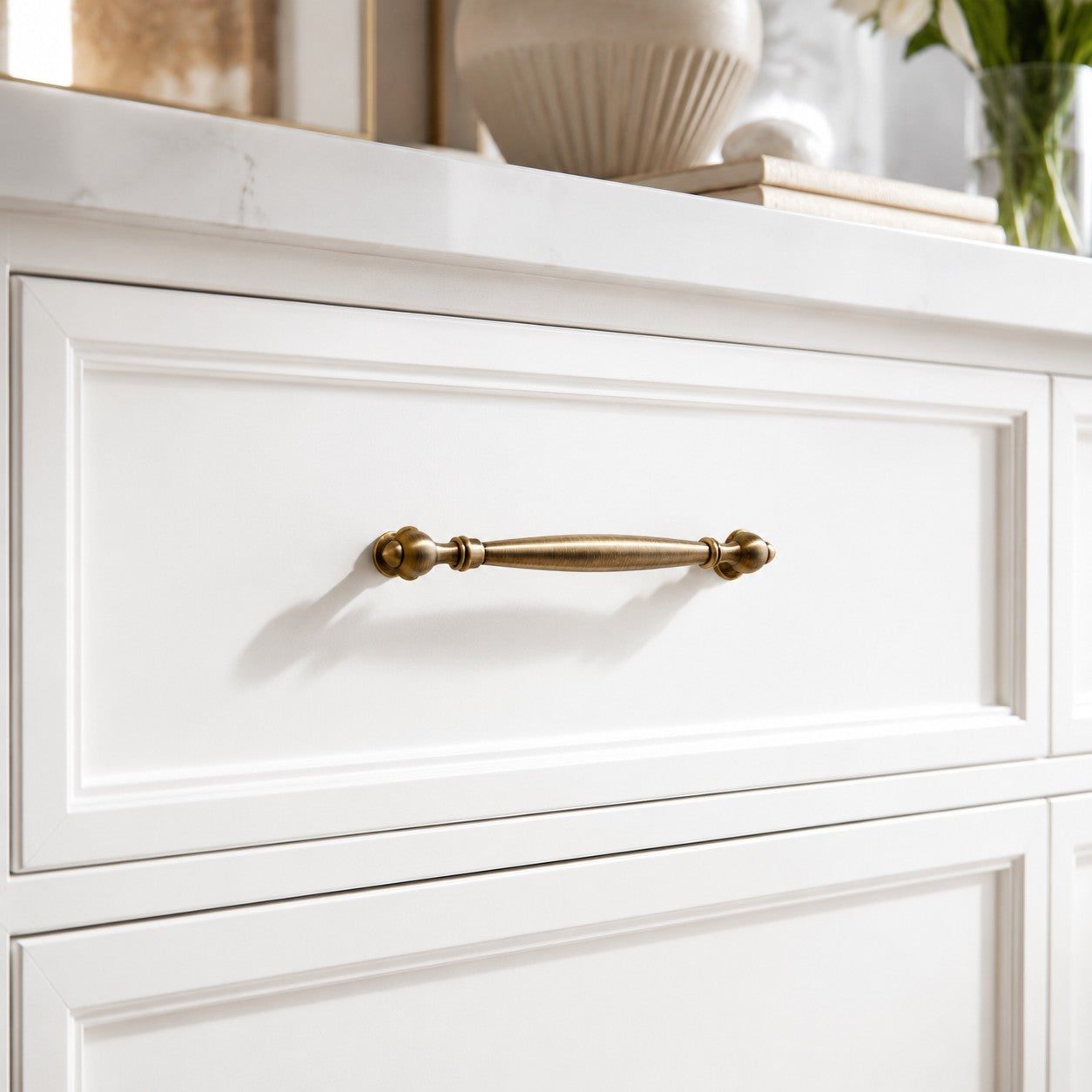 Antique Brass Cabinet Pulls and Drawer Handles