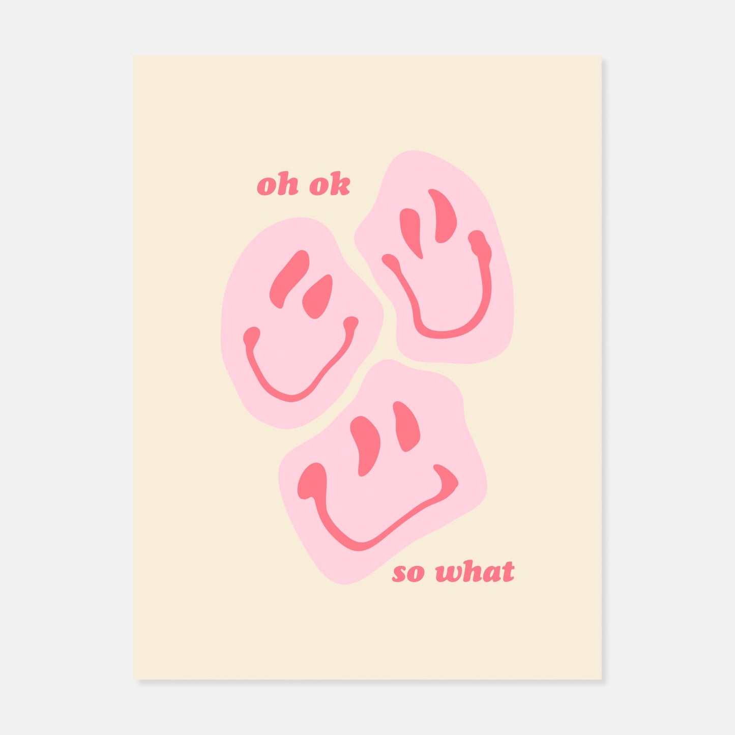 Oh Ok Print by Frieda Print Designs