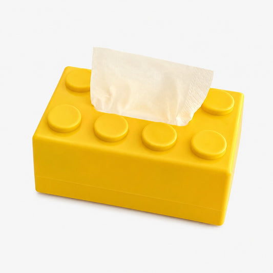 Creative Building Blocks Tissue Box | ABS Desk Decor for Home