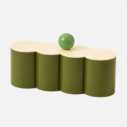 Caja de almacenamiento de estilo pastel danés | Organizador de maquillaje y bastoncillos de algodón con tapa