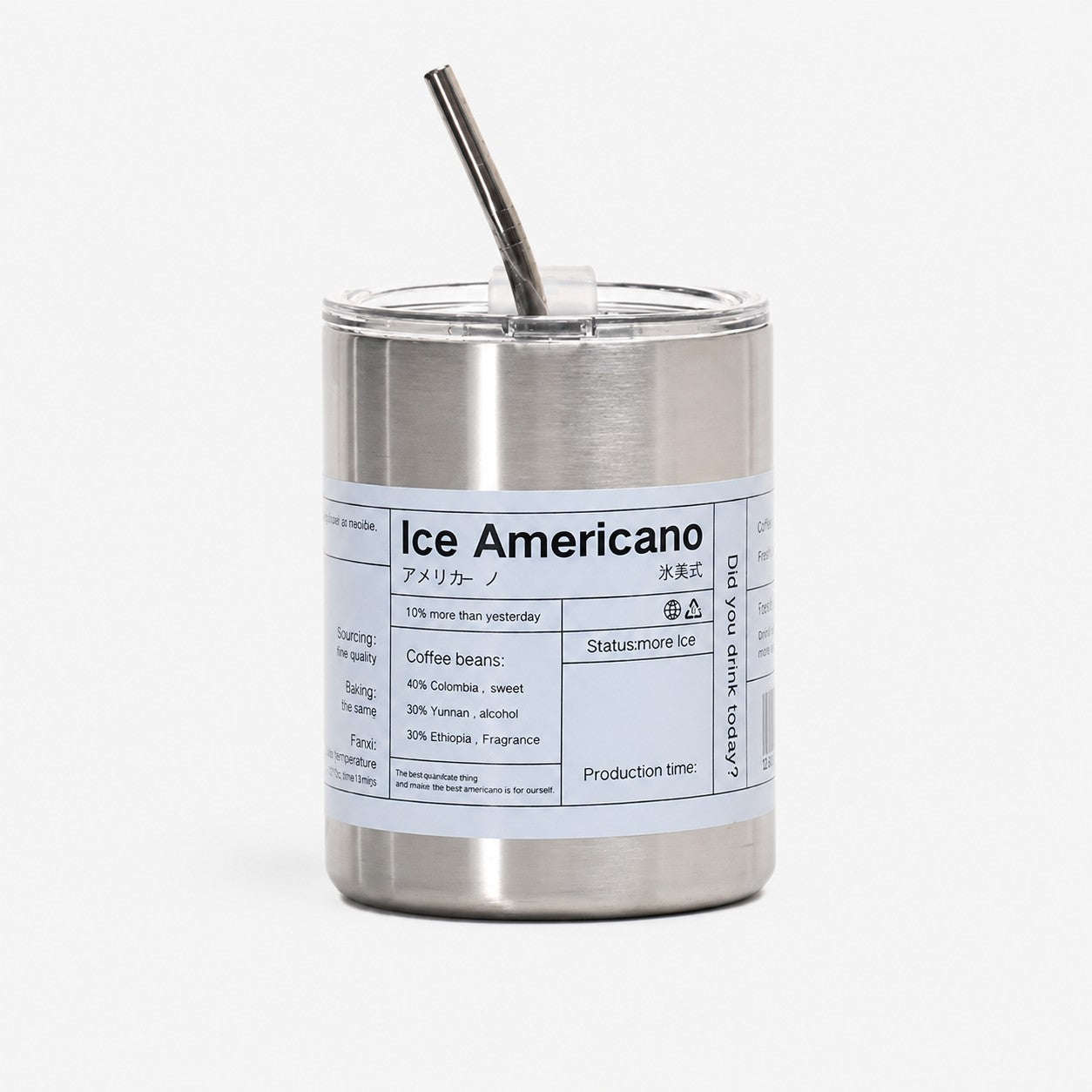 Insulated Coffee Tumbler with Straw | Stainless Steel Travel Mug