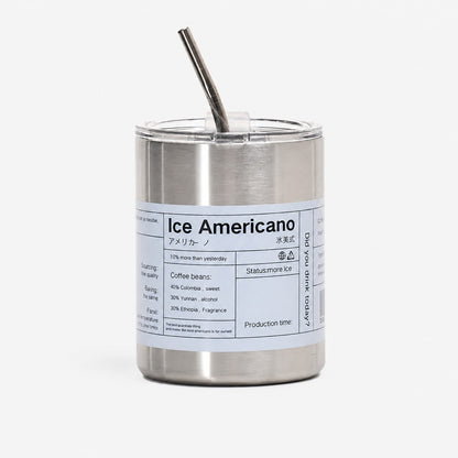 Insulated Coffee Tumbler with Straw | Stainless Steel Travel Mug
