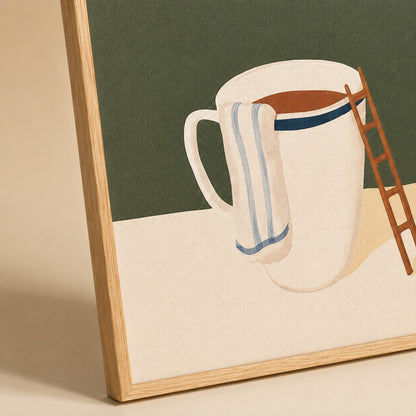 Póster Retro de Café | Lienzo Vintage para Pared de Cocina y Cafetería