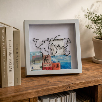 Cadre photo souvenir personnalisé | Boîte-cadeau d'ombre multifonctionnelle pour voyage