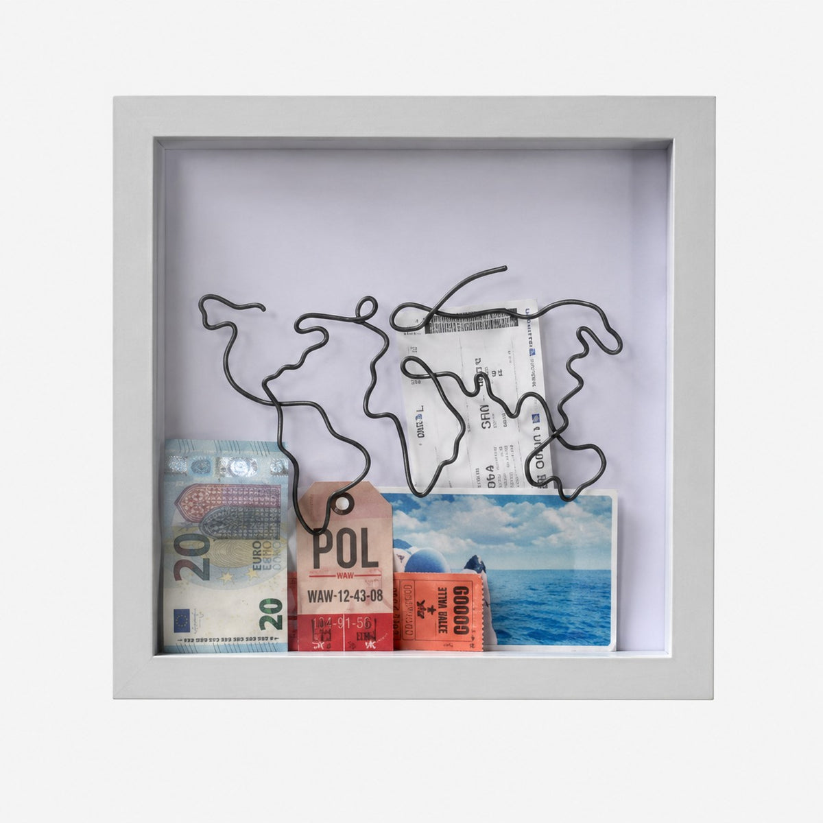 Cadre photo souvenir personnalisé | Boîte-cadeau d'ombre multifonctionnelle pour voyage