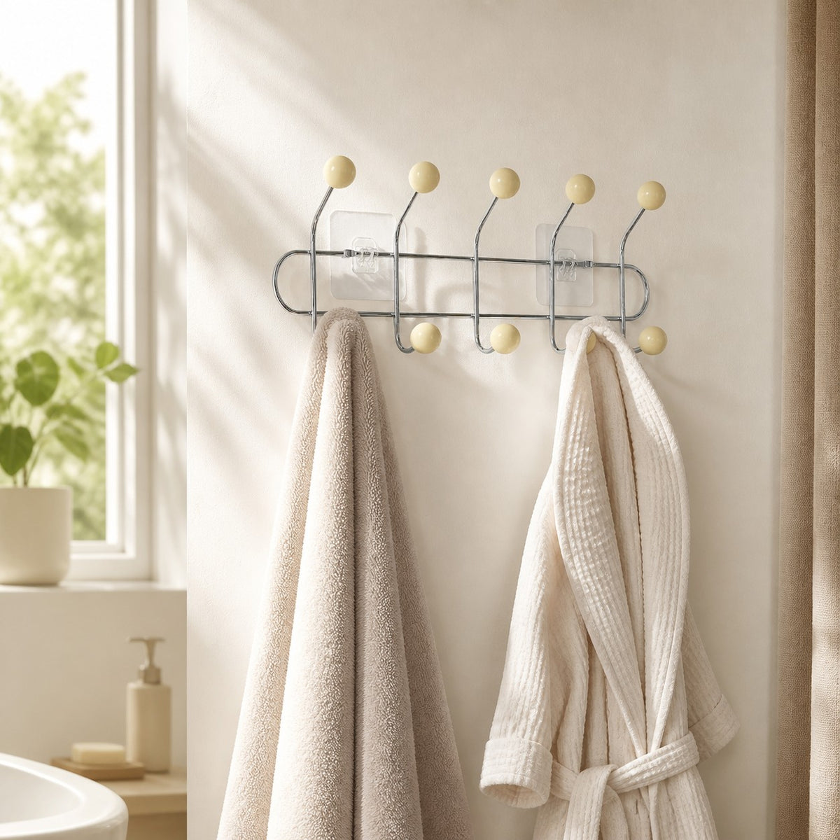 Perchero Retro de Pared | Colgador Vintage para Puerta de Entrada y Baño