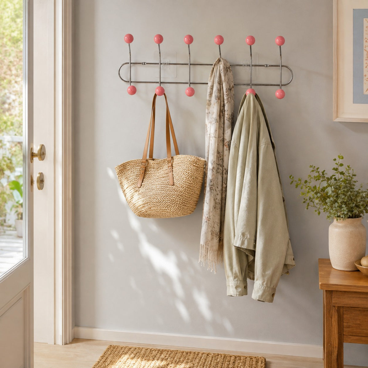 Perchero Retro de Pared | Colgador Vintage para Puerta de Entrada y Baño