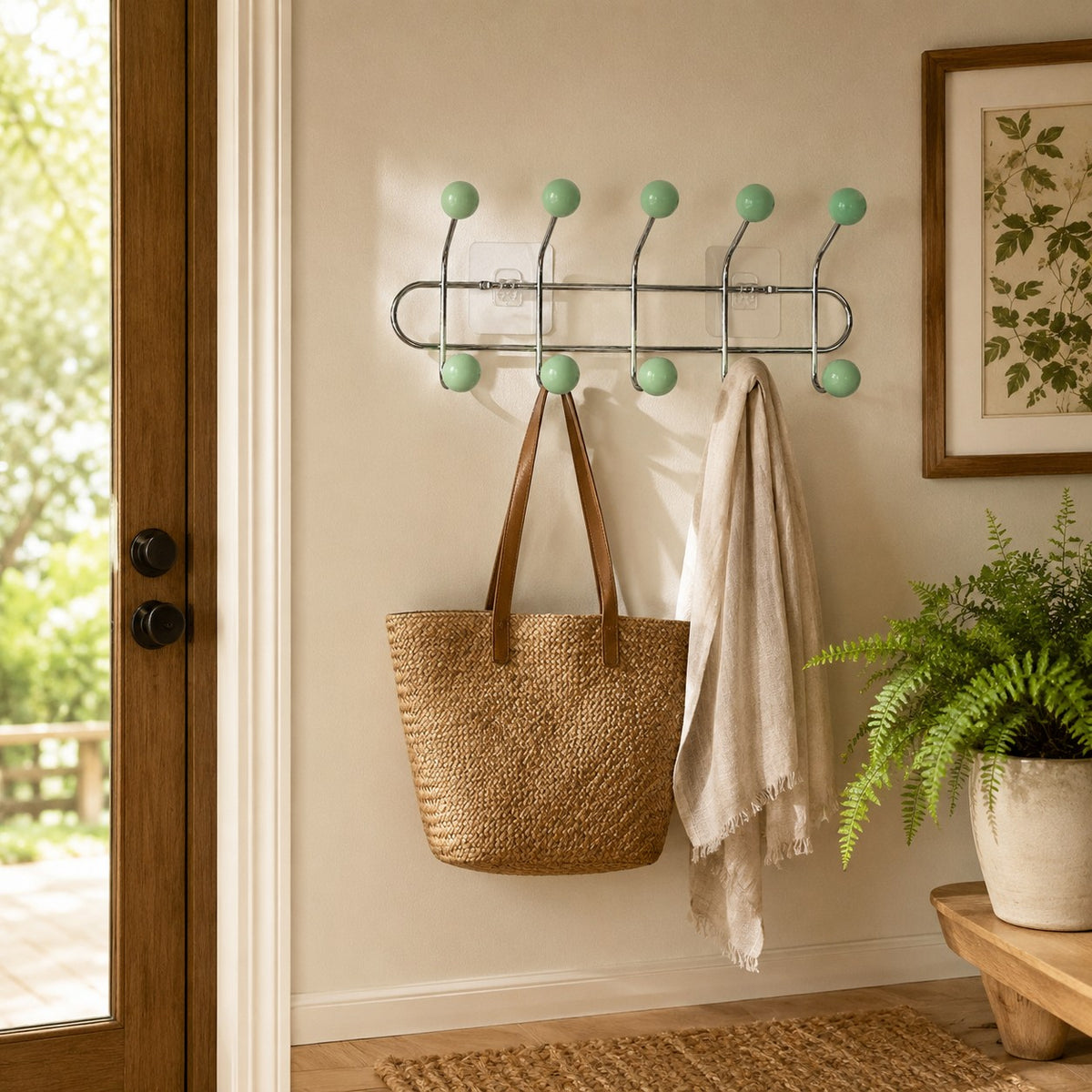Perchero Retro de Pared | Colgador Vintage para Puerta de Entrada y Baño