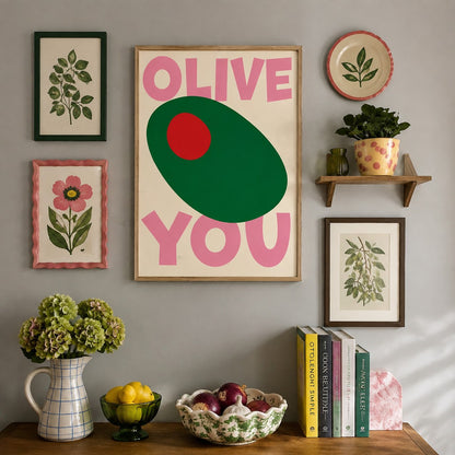 Colorful Food Poster | Fun Canvas Wall Art for Kitchen & Cafe Decor
