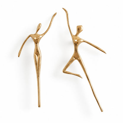Sculptural Brass Cabinet Handle | Thinker Drawer Pull for Cabinets & Wardrobes