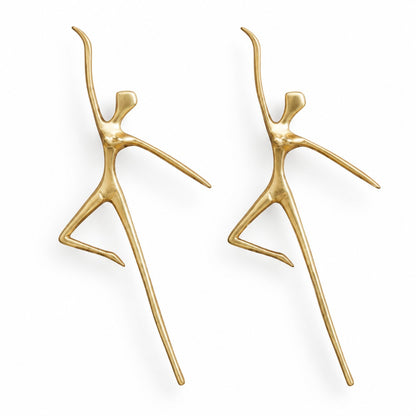 Sculptural Brass Cabinet Handle | Thinker Drawer Pull for Cabinets & Wardrobes