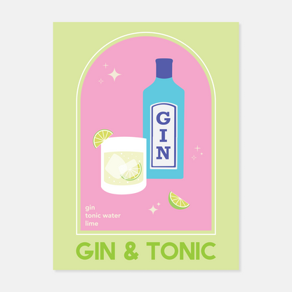 Cocktail Print by April Lane