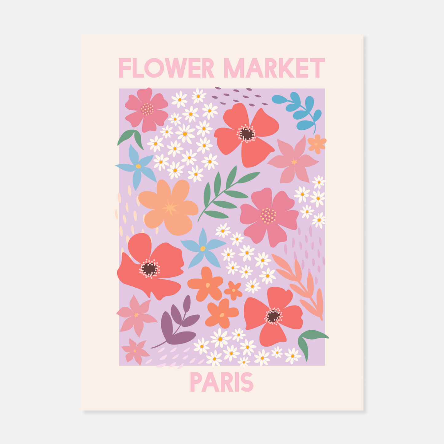 Flower Market Print by April Lane