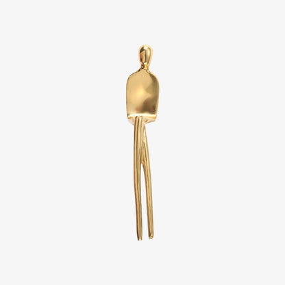 Sculptural Brass Cabinet Handle | Thinker Drawer Pull for Cabinets & Wardrobes