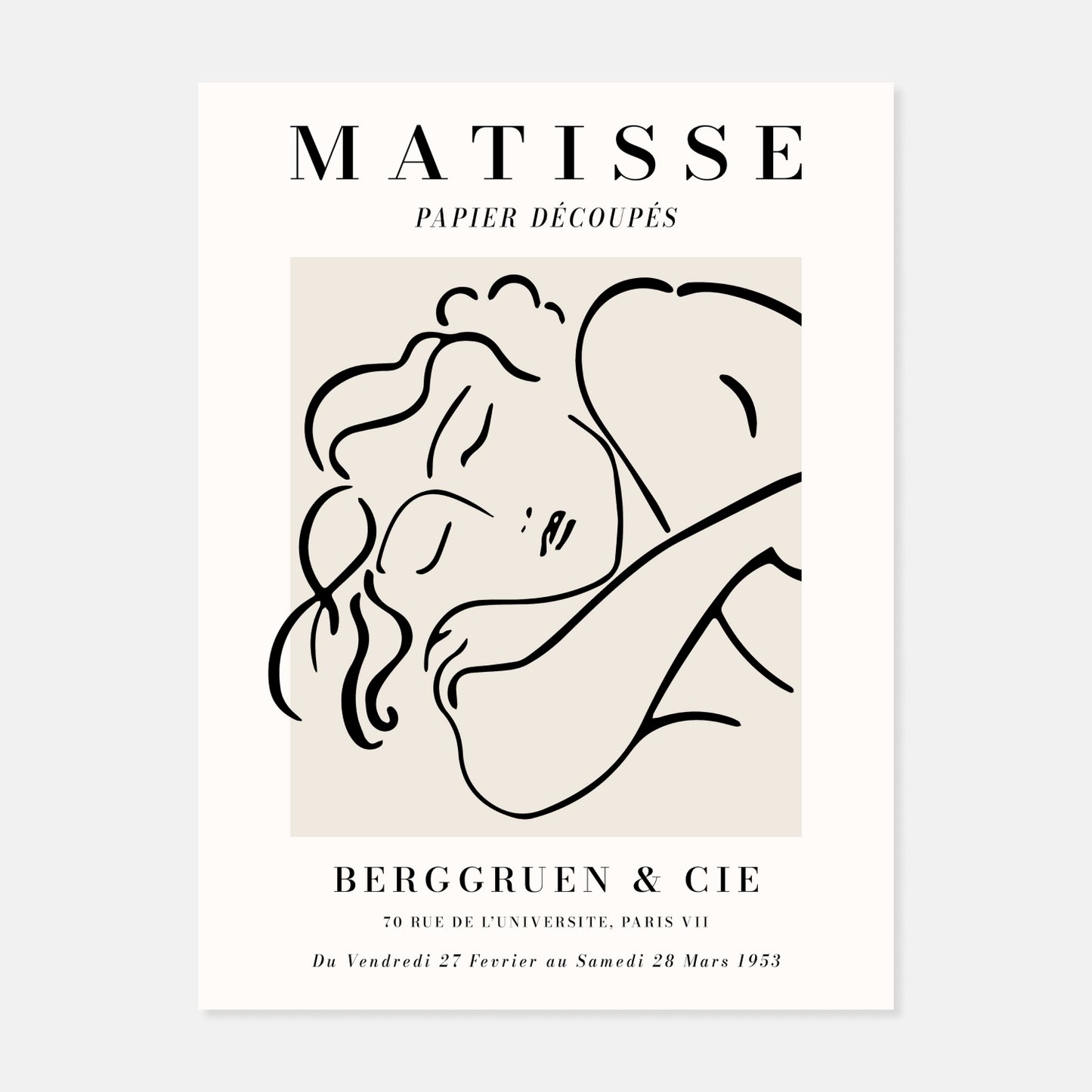 Matisse Sleeping Woman Print by April Lane