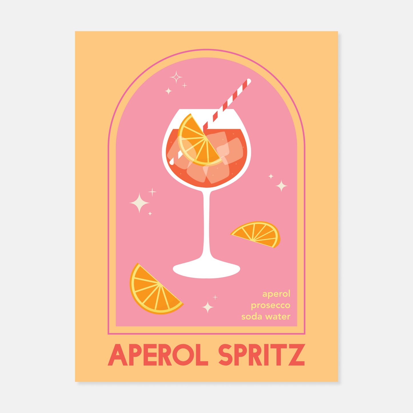 Cocktail Print by April Lane