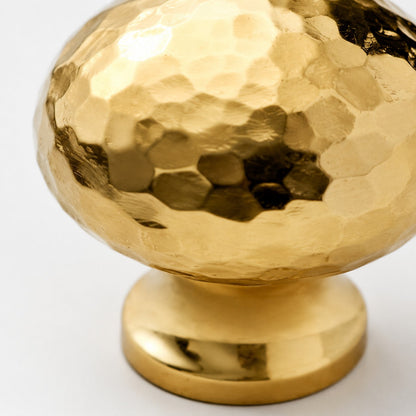 Hand-Hammered Solid Brass Cabinet Pulls Knobs