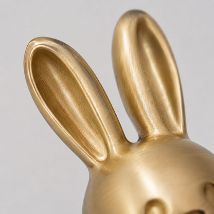 Whimsical Rabbit and Carrot Brass Cabinet Knobs