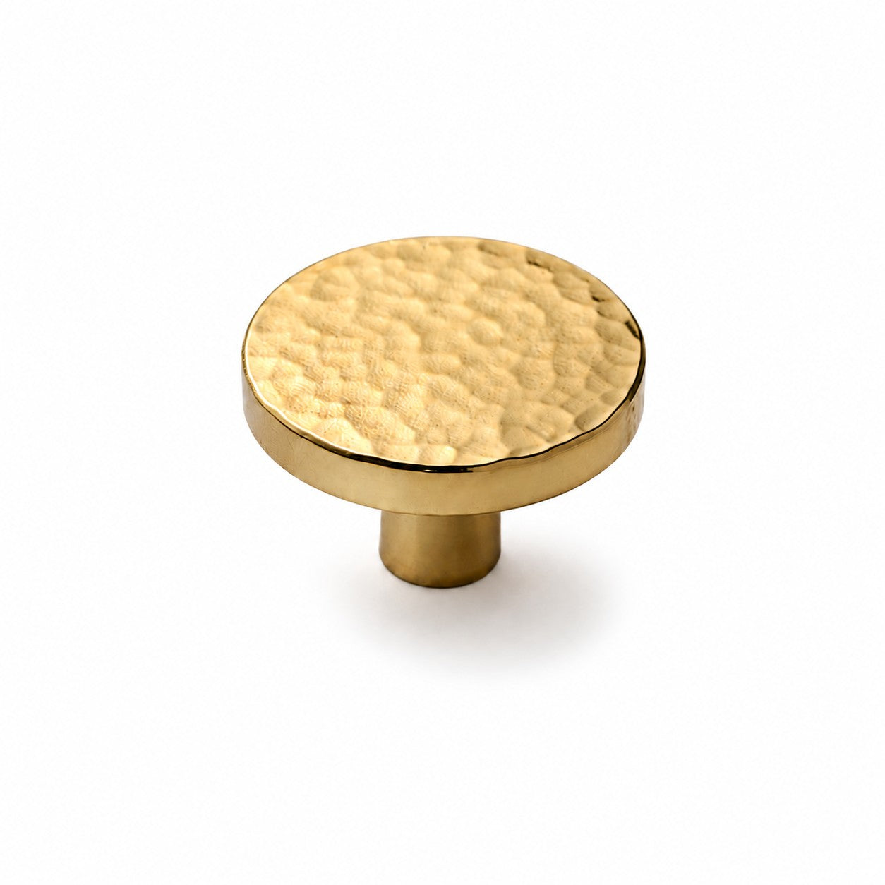 Hand-Hammered Solid Brass Cabinet Pulls Knobs
