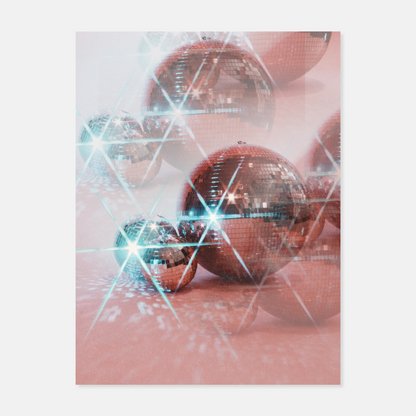 Pink Disco Reflection Print by Sammy Hearn