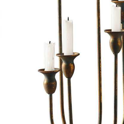 French Vintage Multi-Arm Iron Candle Holder