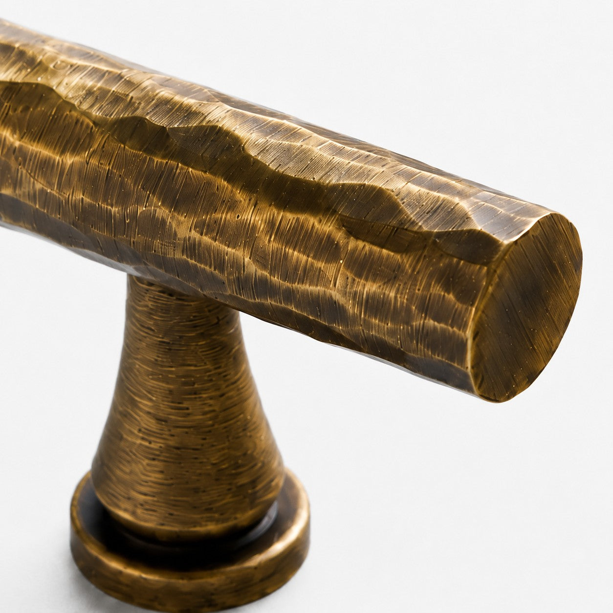 Hand-Hammered Solid Brass Cabinet Pulls Knobs