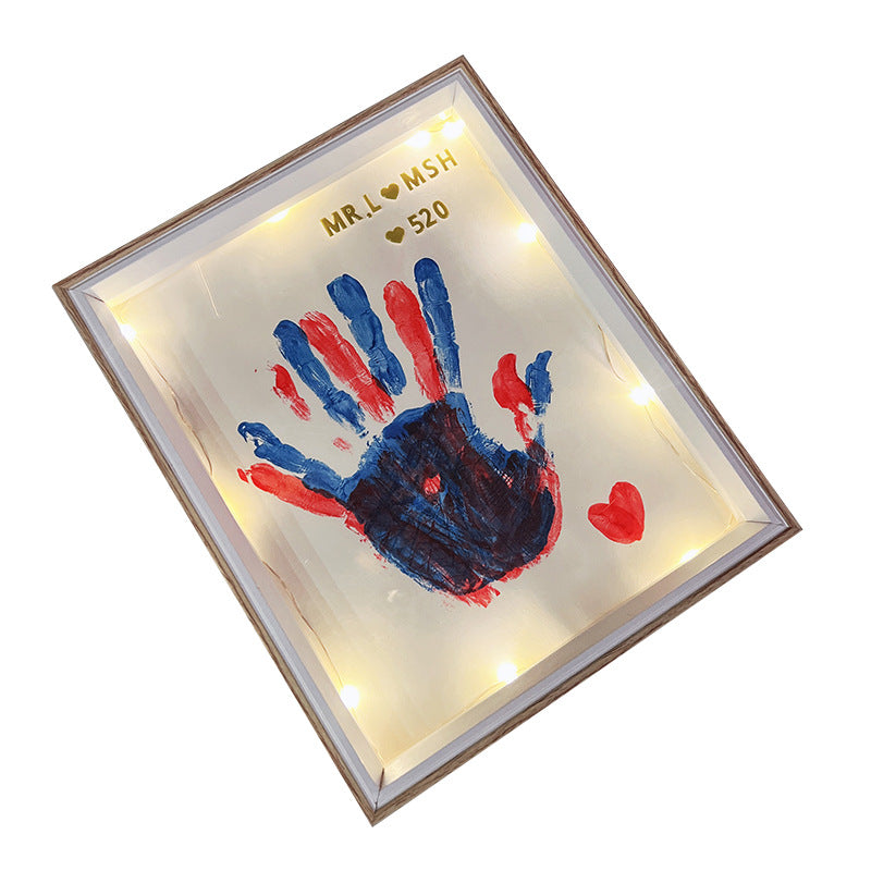 DIY Couple Children Hand Print Photo Frame Birthday Christmas Gift Y12