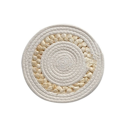 Panier mural tissé bohème rond pour décoration de ferme Y22
