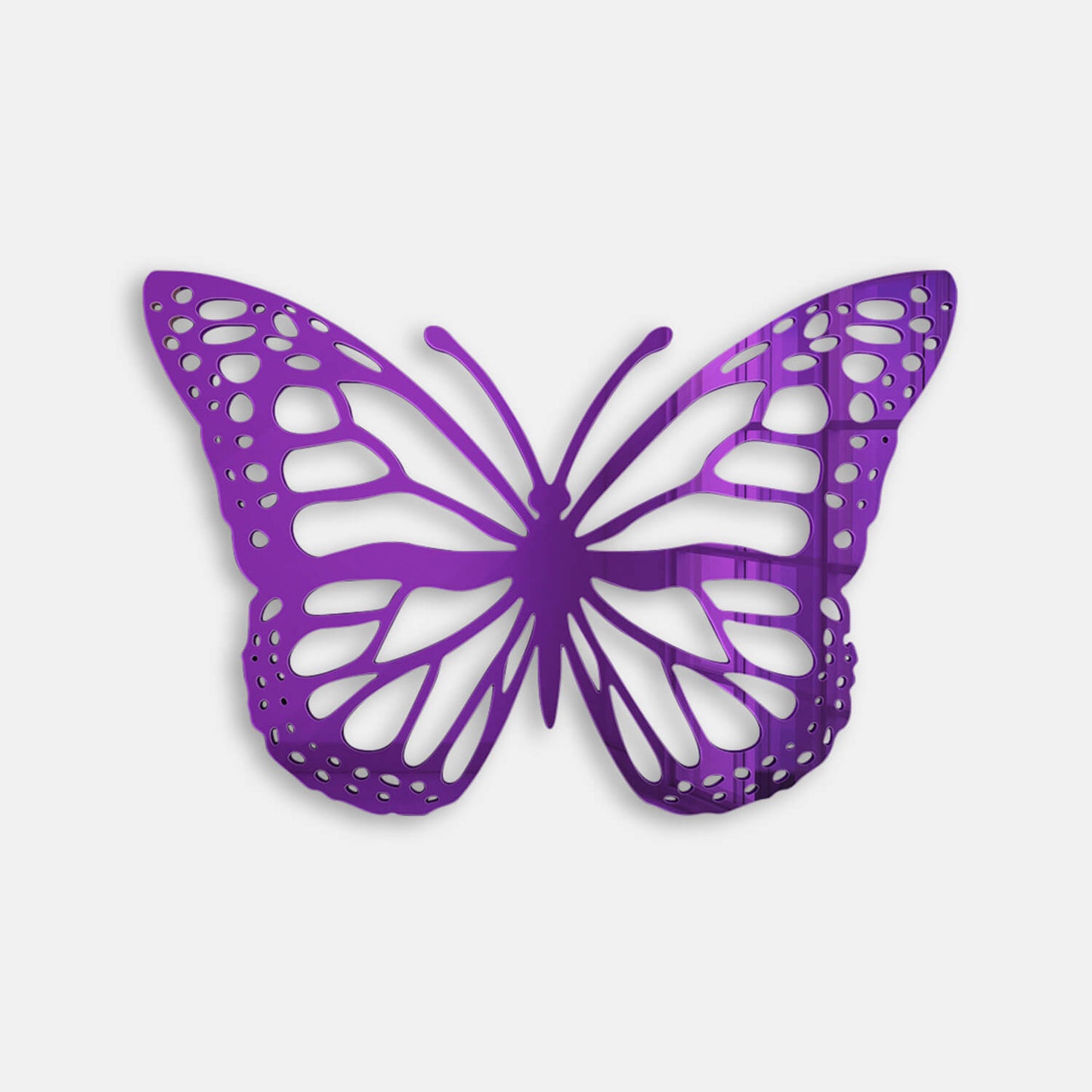 Arte de pared acrílico con forma de mariposa