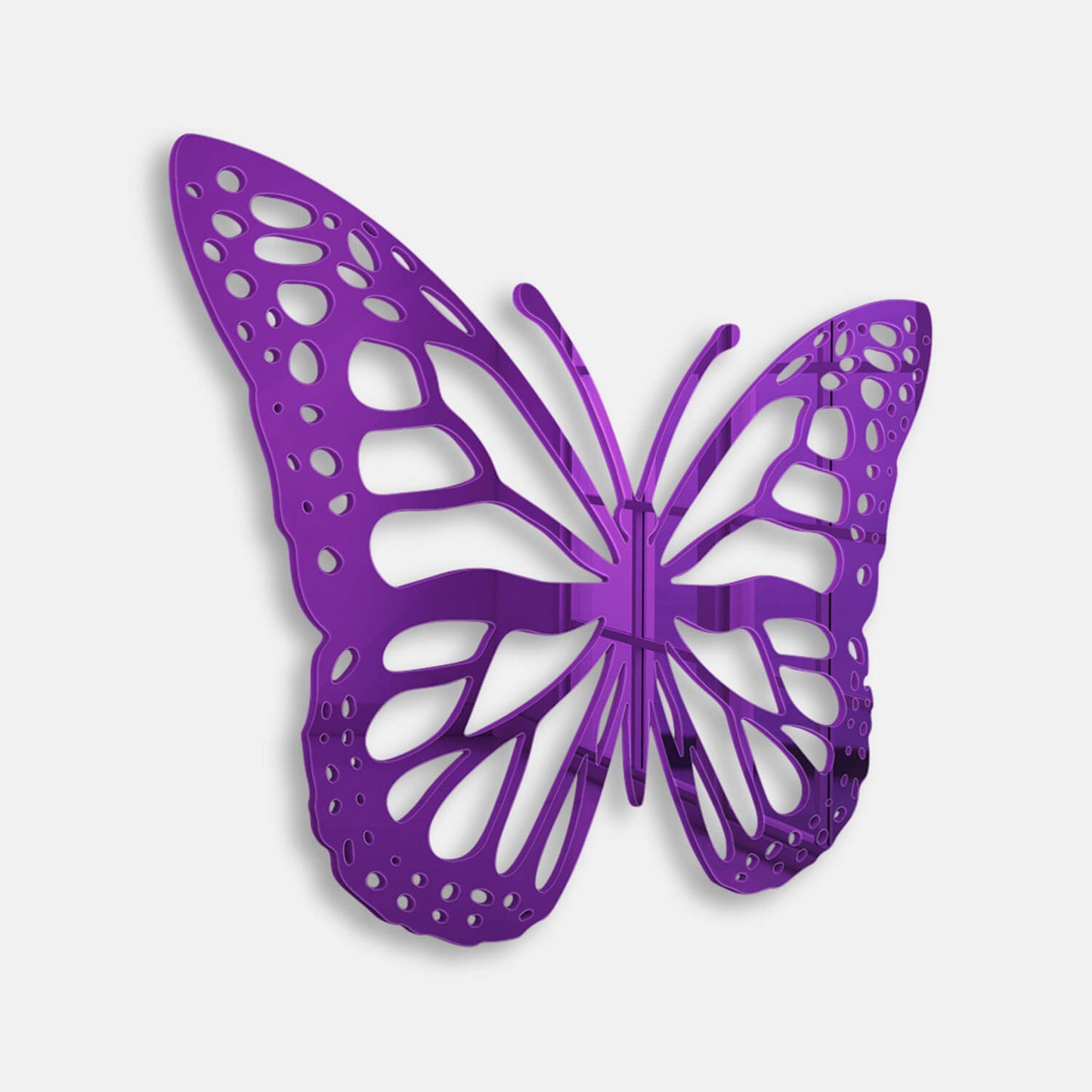 Arte de pared acrílico con forma de mariposa