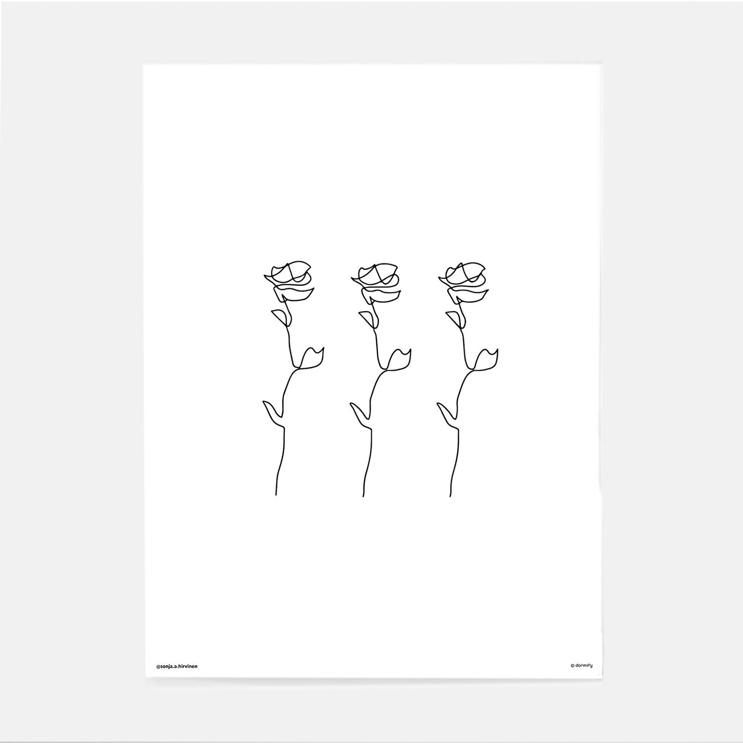 Roses Print By Sonja Hirvinen