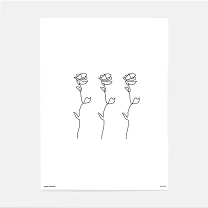 Roses Print By Sonja Hirvinen