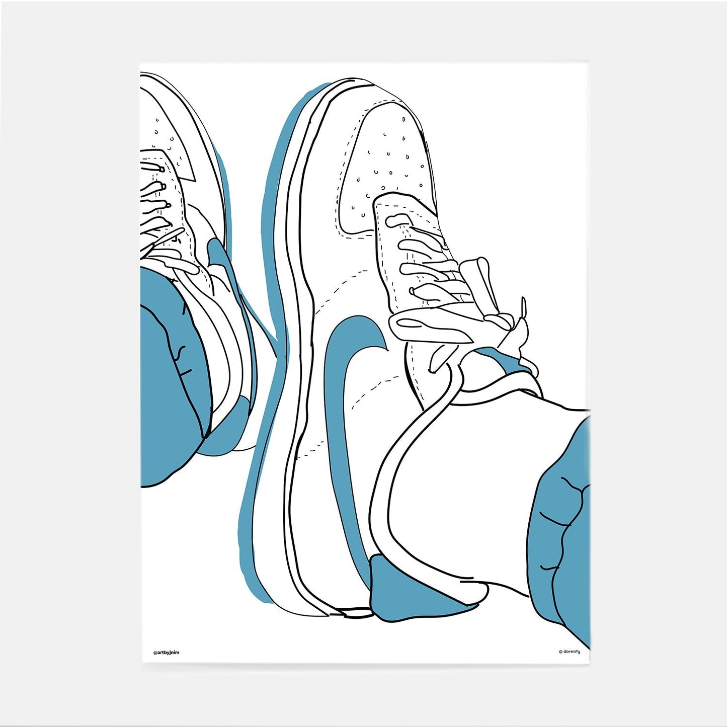 Sneaker Print By Jenna Nimaroff