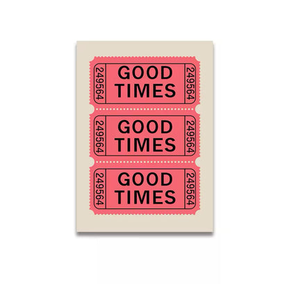 Vintage Pink Canvas Poster