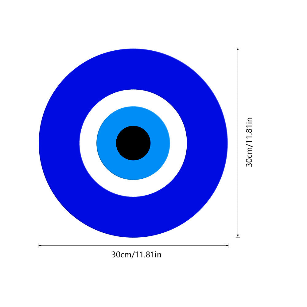 Espejo acrílico con forma de mal de ojo