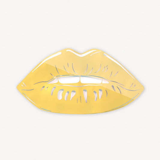 Lips Mirrored Acrylic Wall Art