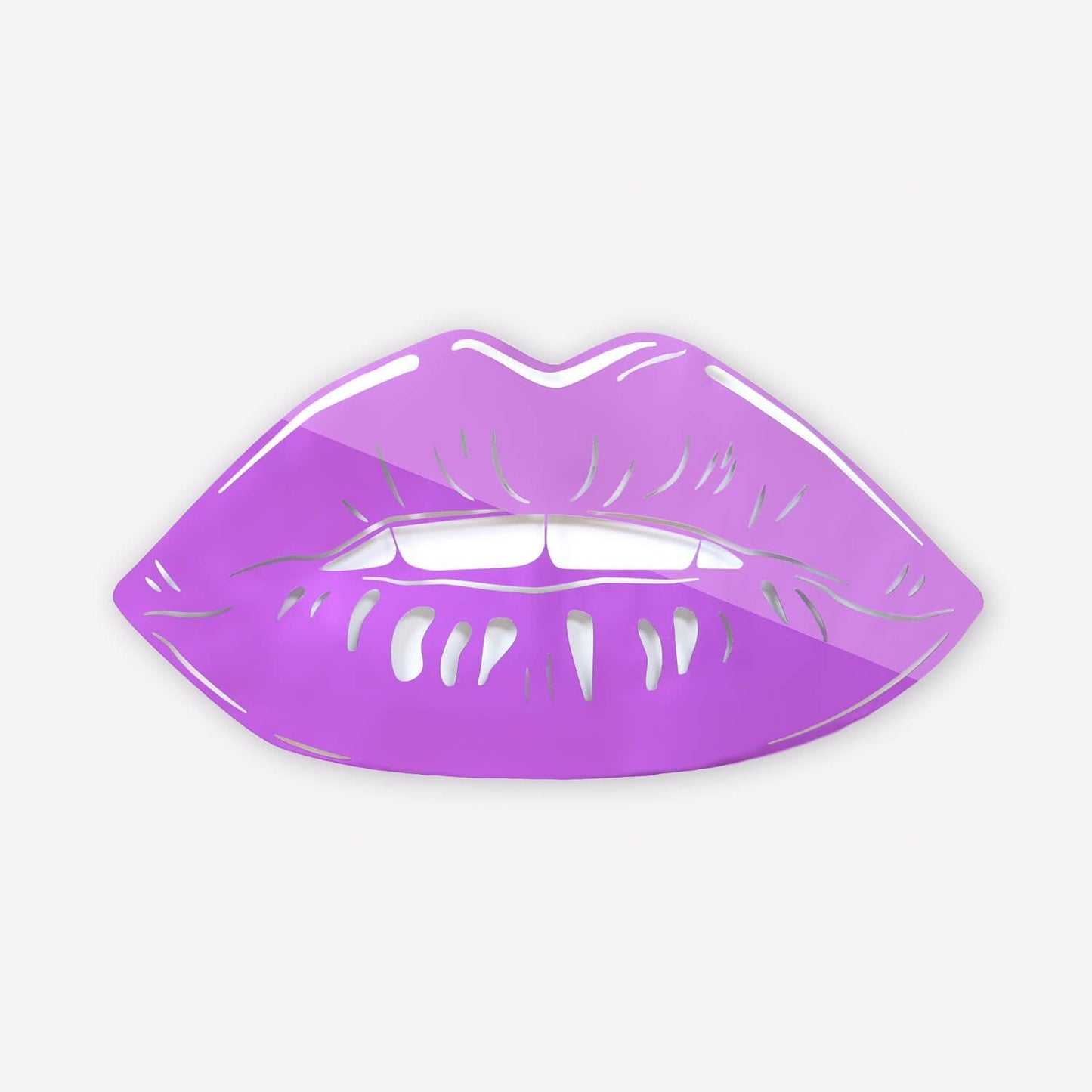 Lips Mirrored Acrylic Wall Art