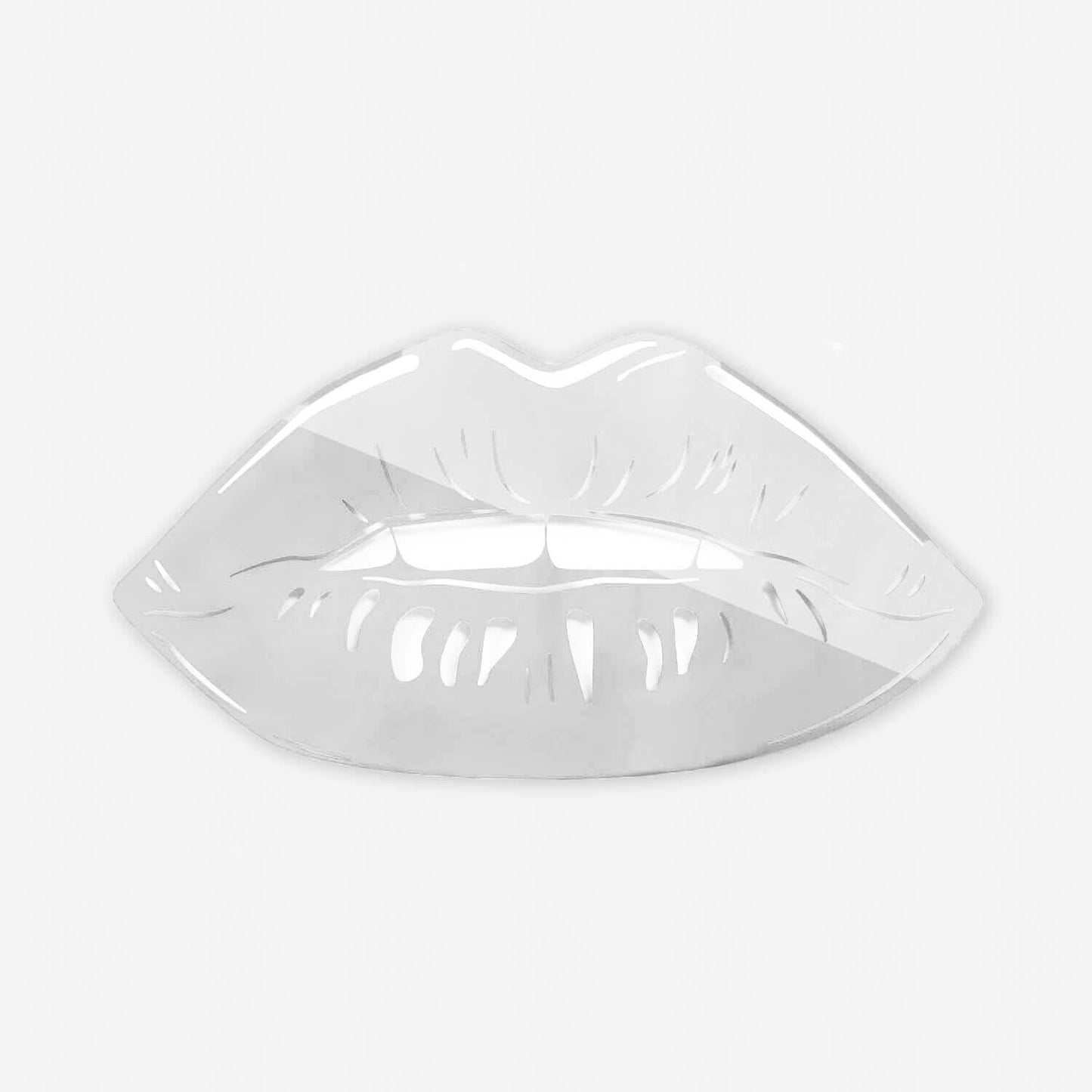 Lips Mirrored Acrylic Wall Art