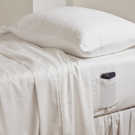 Robin Cotton Sheet Set with Bedside Pocket