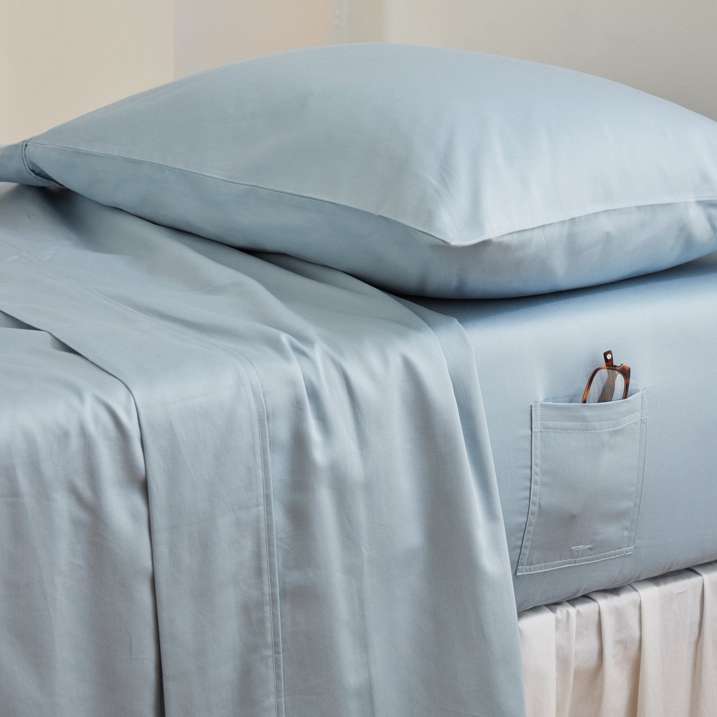 Robin Cotton Sheet Set with Bedside Pocket