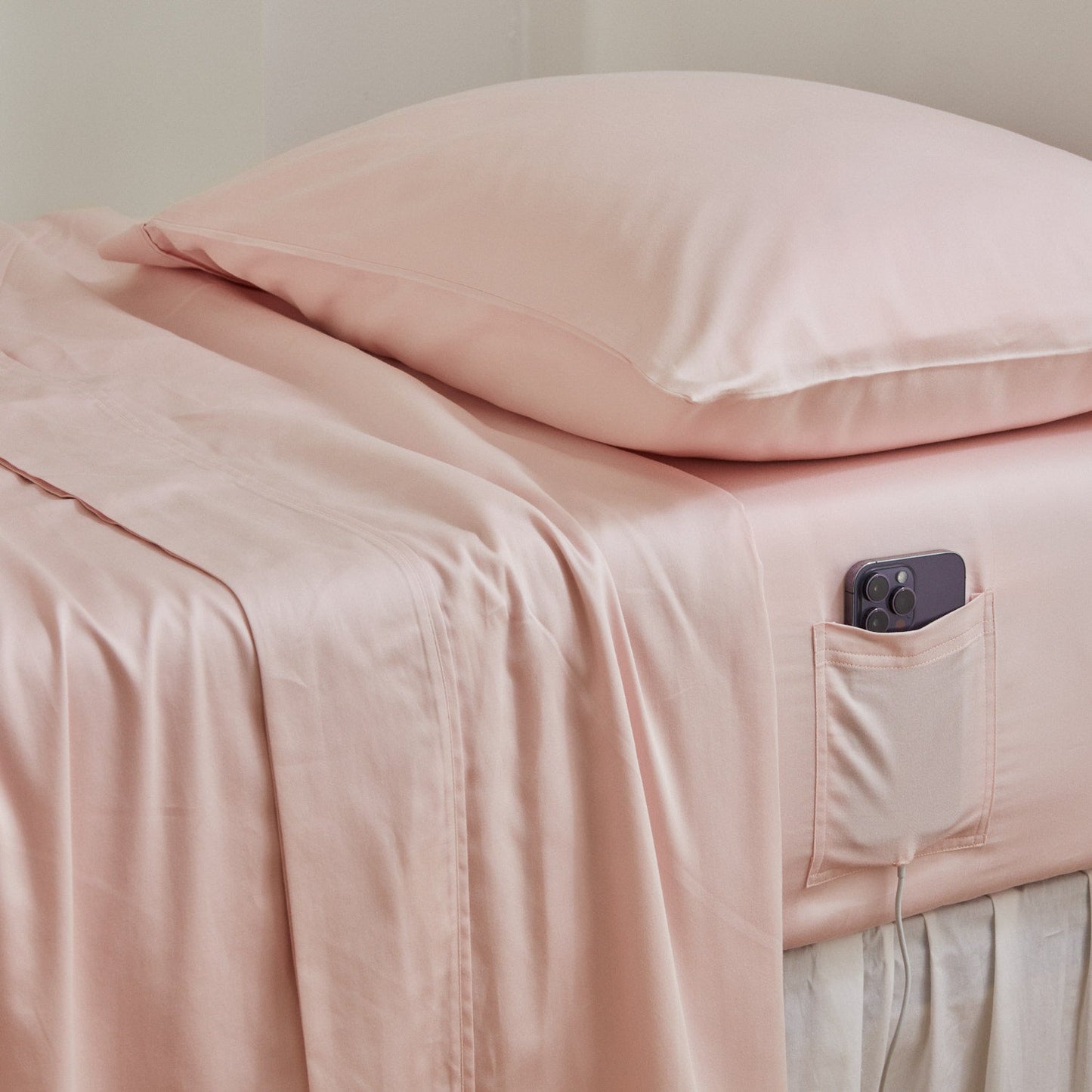 Robin Cotton Sheet Set with Bedside Pocket