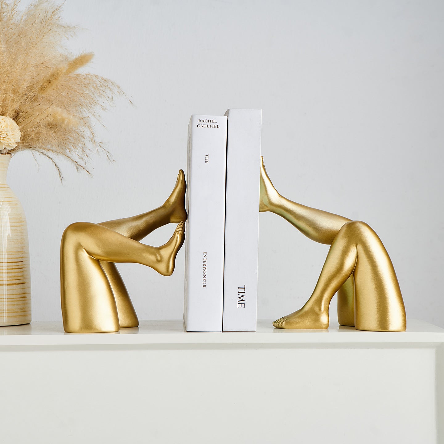 Cross-border specialty abstract figure art bookends, modern minimalist sculpture ornaments, living room entryway resin desktop ornaments