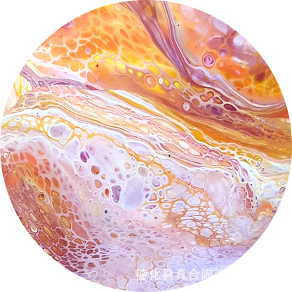 Dessous de verre absorbant en céramique à texture marbre avec base en liège personnalisable Y29