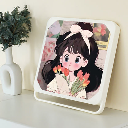 Bathroom Mural Storage Box - Decorative Wall Hanging Folding Shelf Y43