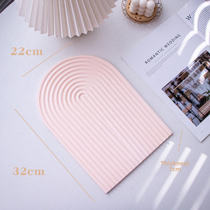 Plateau à bijoux en plâtre, organiseur pour accessoires photo, pour la maison et le bureau, Y42