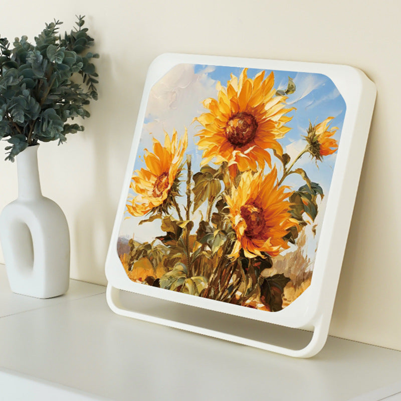 Bathroom Mural Storage Box - Decorative Wall Hanging Folding Shelf Y43