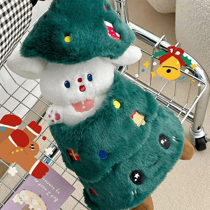 Adornos para árbol de Navidad, juguetes de peluche para perros pequeños, regalos creativos Y18