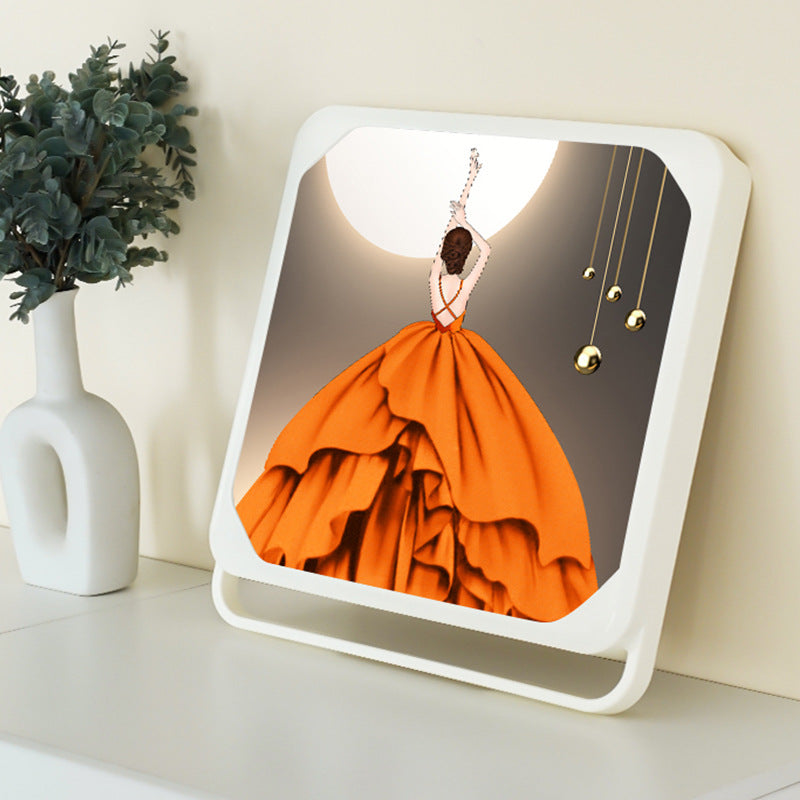 Bathroom Mural Storage Box - Decorative Wall Hanging Folding Shelf Y43